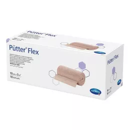 PÜTTER Bandaż elastyczny 10 cm x 5 m, 10 szt