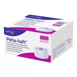 PEHA-HAFT Bandaż mocujący bez lateksu 2,5 cm x 4 m, 8 szt