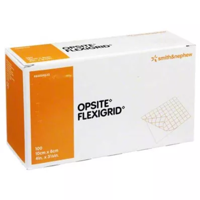 OPSITE Flexigrid opatrunek na rany transp. 8x10 cm jałowy, 100 szt