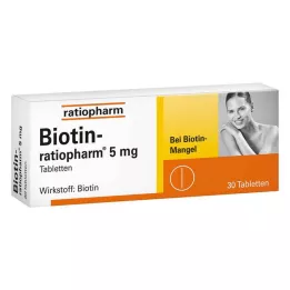 BIOTIN-RATIOPHARM tabletki 5 mg, 30 szt