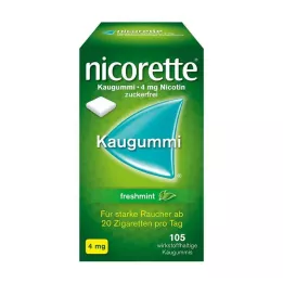 NICORETTE Guma do żucia o smaku mięty 4 mg, 105 sztuk