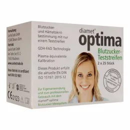 Paski do pomiaru poziomu cukru we krwi Diamet optima 2w1, 2x25 sztuk