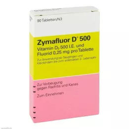 ZYMAFLUOR D 500 tabletek, 90 szt