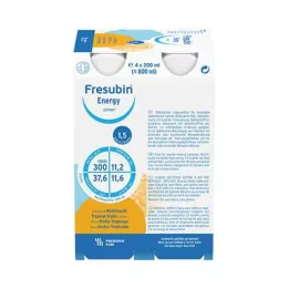 FRESUBIN ENERGY DRINK Butelka do picia Multifruit, 4X200 ml