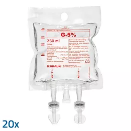 Glukoza 5% B.Braun EcoBag, 20x250 ml