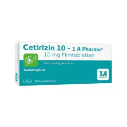CETIRIZIN 10-1A Pharma tabletki powlekane, 7 szt