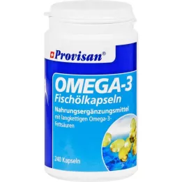 PROVISAN Omega-3 Kapsułki z Olejem Rybim, 240 szt