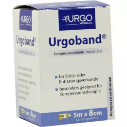 URGOBAND Bandaż elastyczny krótki 8 cm x 5 m, 1 szt