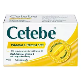 CETEBE Kapsułki z witaminą C o przedłużonym uwalnianiu 500 mg, 120 szt