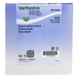 VARIHESIVE Extra cienkie 15x15 cm HKV Hydroactive, 5 szt