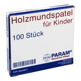 Drewniane szpatułki dla dzieci, 100 sztuk