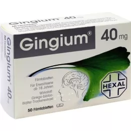 GINGIUM tabletki z powiązaniem z filmem, 50 szt