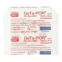 GOTA-POR PU Folia na rany 10x6 cm plaster jałowy 1 szt
