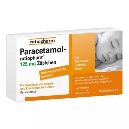 PARACETAMOL-ratiopharm 125 mg czopki, 10 szt