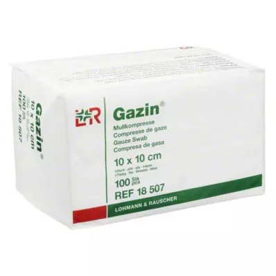 GAZIN Gaza komp. 10x10 cm niejałowa 12-krotna operacja, 100 szt