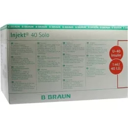 INJEKT Solo strzykawka insulinowa 1ml U40, 100X1ml