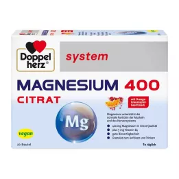 DOPPELHERZ Magnez 400 system cytrynianowy granulat 20 szt