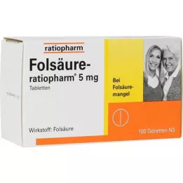 FOLSÄURE-RATIOPHARM 5 mg tabletki, 100 szt