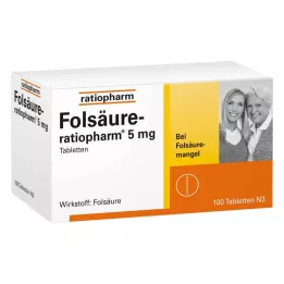 FOLSÄURE-RATIOPHARM tabletki 5 mg, 100 szt