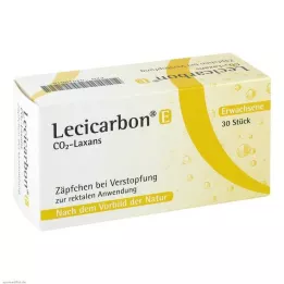 LECICARBON E CO2 Laxans czopki dla dorosłych, 30 szt