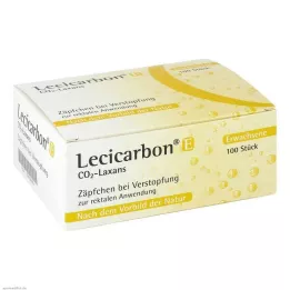 LECICARBON E CO2 Laxans czopki dla dorosłych, 100 szt
