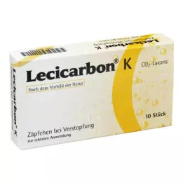 LECICARBON K CO2 Laxans czopki dla dzieci, 10 szt