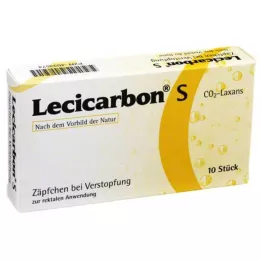 LECICARBON S CO2 Laxans czopki, 10 szt