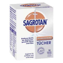 SAGROTAN Chusteczki dezynfekujące 18 szt