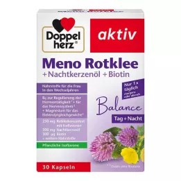 DOPPELHERZ Meno Czerwona Koniczyna+Olej z Wiesiołka+Kapsułki Biotyny, 30 szt