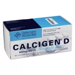 CALCIGEN D 600 mg/400 I.E. tabletki do żucia, 120 szt
