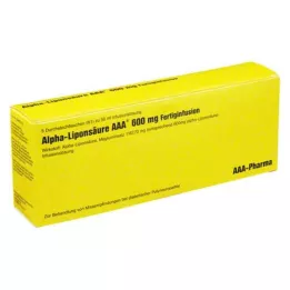 ALPHA LIPONSÄURE AAA Fiolki do wstrzykiwań 600 mg, 5X50 ml