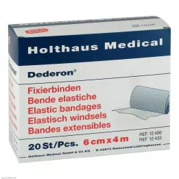 DEDERON Bandaże mocujące 6 cm x 4 m, 20 szt