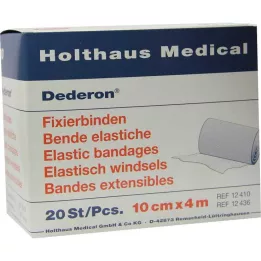 DEDERON Bandaże mocujące 10 cm x 4 m, 20 szt