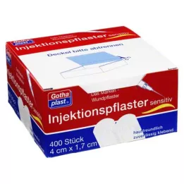 GOTHAPLAST Plaster iniekcyjny wrażliwy 1,7x4 cm, 400 szt