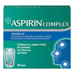 ASPIRIN COMPLEX Btl.m.Gran.z.Herst.e.Susp.z.Einn., 20 szt