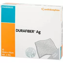 DURAFIBER Bandaż Ag 10x10 cm, 10 szt
