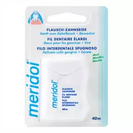 MERIDOL Nić dentystyczna Flausch woskowana, 40 m