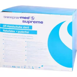 SEMPERMED Supreme OP-Rękawiczki sterylne bezpudrowe rozm 8,5, 50X2 szt