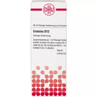 CROTALUS D 12 Rozcieńczenie, 50 ml CROTALUS D 12 Rozcieńczenie, 50 ml