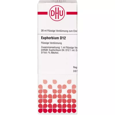 EUPHORBIUM D 12 Rozcieńczenie, 20 ml EUPHORBIUM D 12 Rozcieńczenie, 20 ml