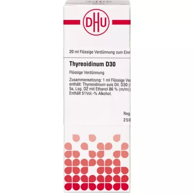 THYREOIDINUM D 30 Rozcieńczenie, 20 ml THYREOIDINUM D 30 Rozcieńczenie, 20 ml