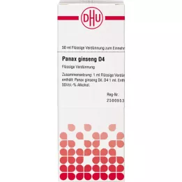 PANAX GINSENG D 4 Rozcieńczenie, 50 ml
