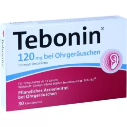 TEBONIN 120 mg na dzwonienie w uszach tabletki powlekane, 30 szt