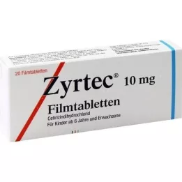ZYRTEC tabletki z powiązaniem z filmem, 20 szt