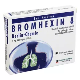 BROMHEXIN 8 tabletek powlekanych Berlin Chemie, 50 szt