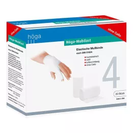 HÖGA-MUBILAST Bandaż mocujący 4 cm x 4 m bez celofanu, 20 szt