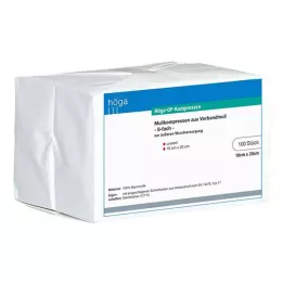HÖGA-KOMPRESSEN OP 10x20 cm niesterylne 8-warstwowe, 100 szt
