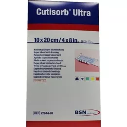 Cutbsorb Ultra Ssanie Compresses Sterylne 10x20 CM, 5 szt