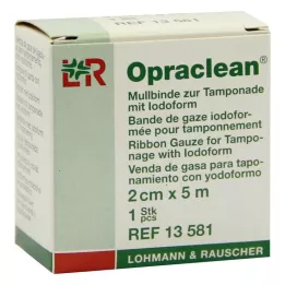 OPRACLEAN Gaza do tamponowania z jodoformem 2 cm x 5 m, 1 szt