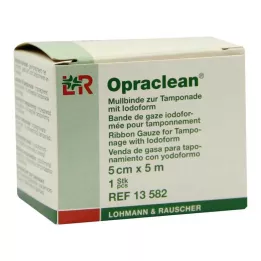 OPRACLEAN Gaza do tamponowania z jodoformem 5 cm x 5 m, 1 szt